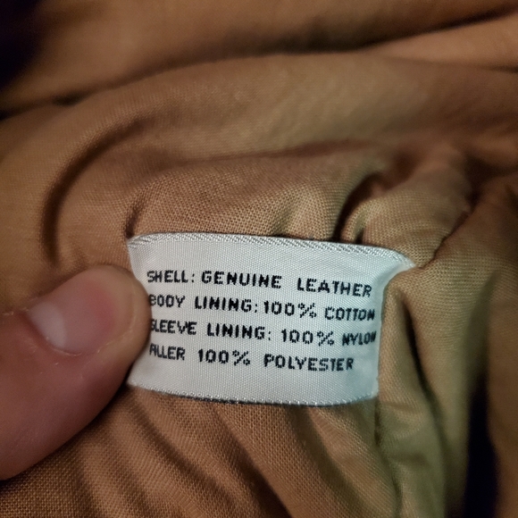 Vintage Mens Leather Hearts Of The Outback Jacket Large - Picture 3 of 5